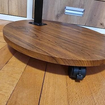 montesori sto: Klub sto braon Materijal: metal i iverica- furnirana- imitacija — 3