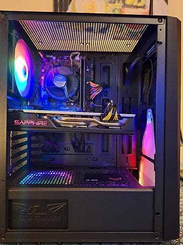 hard disk cena: Intel i5-9500/RX 580-8GB/16GB/SSD 256GB/HD 500GB Ispravan, ocuvan — 2