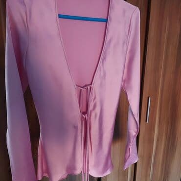 dugacke kosulje: Zara, XS (EU 34), Polyester, Single-colored, color - Pink — 5