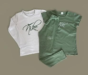 Farmerke: 🩷 Trodelni set-bruseni pamuk Bluza+majica+helanke 16 Set 2650din ✅✅Dva — 4