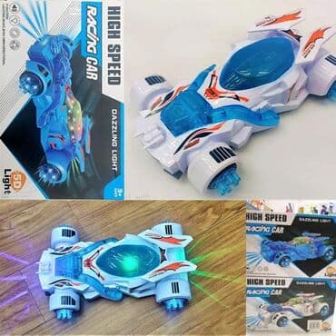 Cena 1350 din 5D light Bump And Go Racing Car 24 cm x 7 x 15,5cm