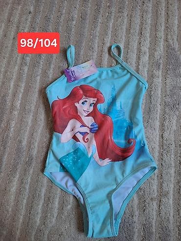 set sminke za devojcice: Dečji jednodijelni kupaći kostim Disney Princess – Ariel - Veličina — 1
