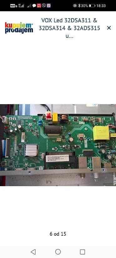 tastatura za tv: Na prodaju delovi za VOX LED televizore. **Delovi za model VOX Led — 7