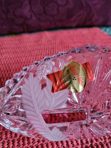 tegla za limunadu: Vaza nova rucni rad Anna Huite. kristal,led,brusen kristal. 70te — 10
