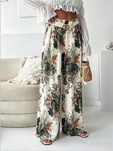 sandale s oliver: Ženske široke palazzo pantalone sa floralnim printom
1900
Din
S M L — 3