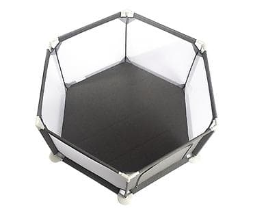 Nameštaj: BBO ogradica za igru FunZone – Grey (OB-511GREY-80) - Šestostrana — 3