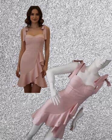 pink haljine: S (EU 36), bоја - Roze, Koktel, klub, Na bretele — 3