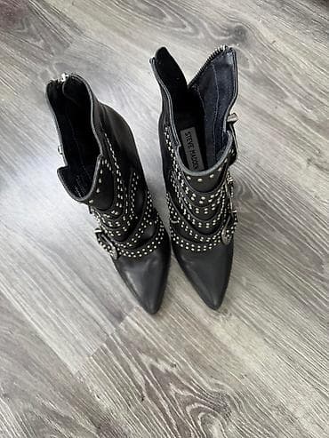 steve madden zlatne sandale: Čizme, 37.5, bоја - Crna — 4