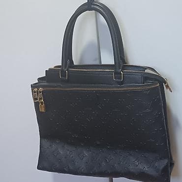 luis vuitton torba: Louis Vuitton tašna – crna, monogram reljef - Model: elegantna — 7