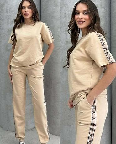 Komplet siroka majica kratkih rukava i donji deo trenerke ravne