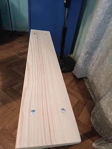 jysk svetleće drvo: Drvena klupa sa metalnim nogama - Sedište: puna drvena daska (svetli — 1