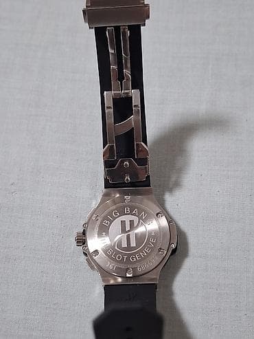 zlatni lanac 3 pa 1: Hublot Big Bang – muški hronograf sat - Kućište od nerđajućeg čelika — 3