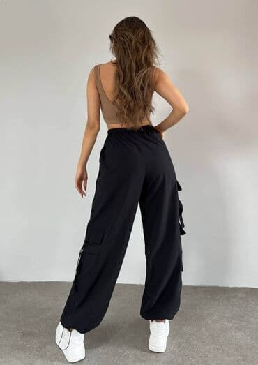 zenske kargo pantalone: S (EU 36), M, L, Kargo — 15