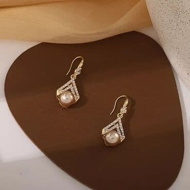mokasine muske: Hoop earrings, Material: Cubic zirconia — 4