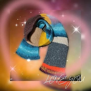 Šal novi prelep ručno pleteni 180x19 cm