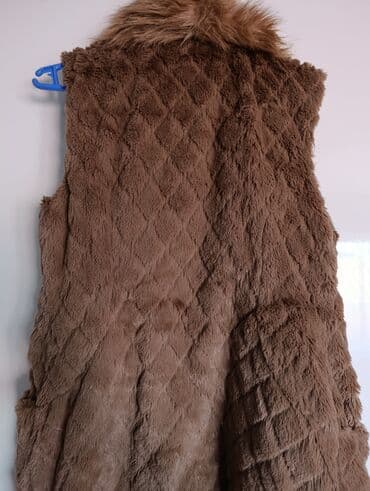 crop top c a: M (EU 38), Veštačko krzno, bоја - Braon — 2