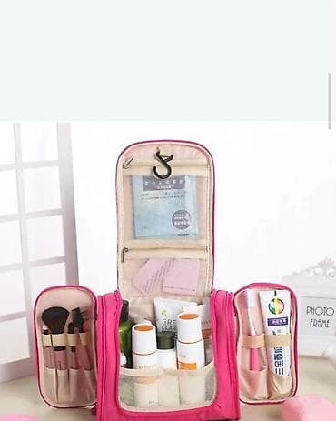 Višenamenska viseća toaletna torba/organizer za kozmetiku - Kompaktna