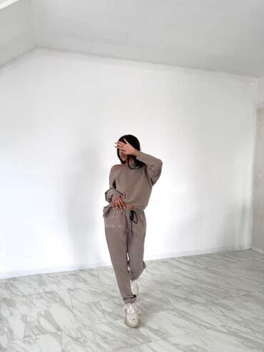 tech fleece s: Damski komplet trenerke – dukser i donji deo - Moderan dvoslojni — 3