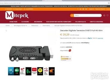 toneri za štampače: *** AKCIJA *** #1326 Kvalitetan risiver za T2 digitalnu televiziju; — 6