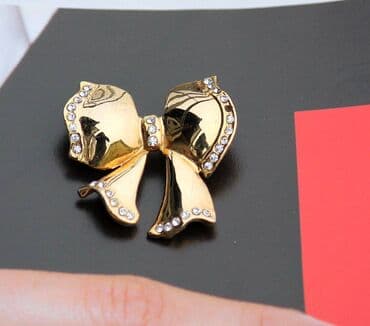 Vintage Broš Gold Tone Vintage Broš Gold Tone Ccca: 3,6 x 3,6 cm