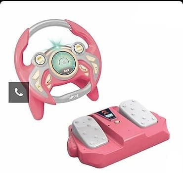 igracke zverici: Dečji volan sa pedalama – interaktivni set za igru vožnje - Set — 1