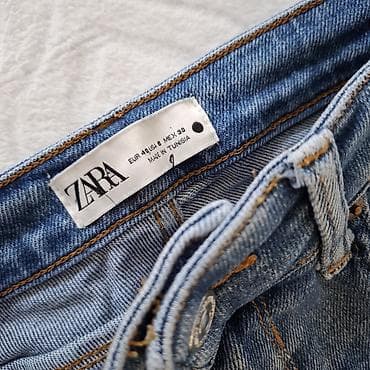 cizme sa grejacima: ZARA ženske farmerke – skinny kroj, svetlo plavi isprani džins - — 2