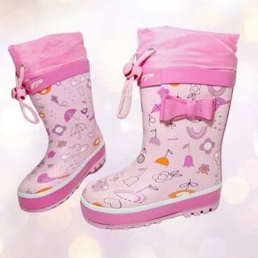 dečija obuća top: Odlican model gumenih cizmica koje su skroz oblozene vunom tople — 1