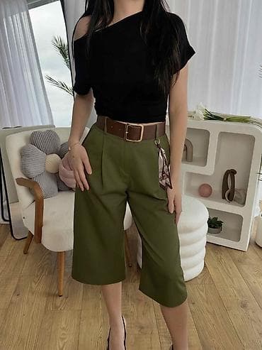 fred perry kosulje: Ženske bermude sa visokim strukom i širokim nogavicama do ispod — 3