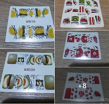 Vockice vodene slicice za nokte 
Cena za komad 20din