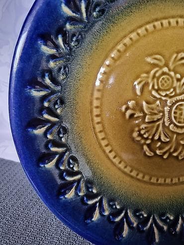 daska za plivanje od stiropora: Dekorativni tanjir 1920 do 1950g.original nemacka majolika. Deko — 8