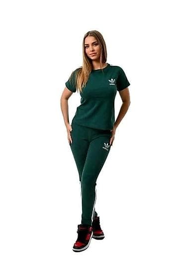 adidas pertle: Ženski sportski komplet – majica kratkih rukava i donji deo trenerke — 3