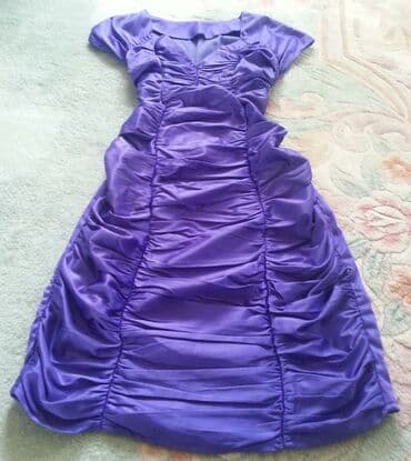 lidl haljine 2024: XS (EU 34), color - Purple, Cocktail, Short sleeves — 4