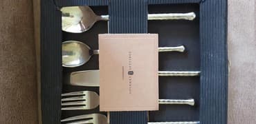 Kuhinjski setovi: HANDMADE-GOURMET SETTINGS -ESCAJG /POSREBREN FIRMIRAN/ ZA 4 OSOBE — 2