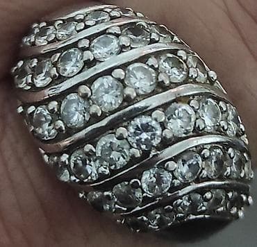 guess torbe male: Srebrni prsten – masivni - Materijal: srebro (bela boja metala) — 6