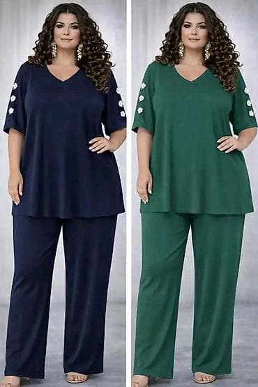 Overalls: Dvoderni komplet za dame većih konfekcijskih brojeva - Model: široka — 1