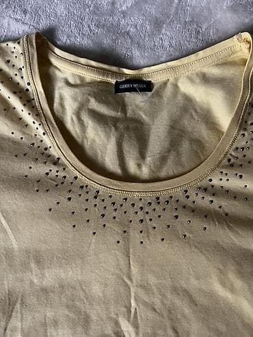 Rolke: Ženska majica Gerry Weber, žuta - Model: kratki rukav, okrugli izrez — 1