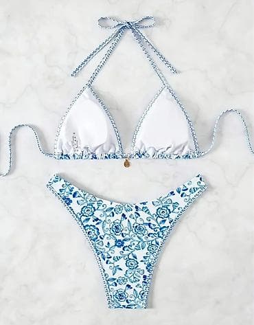 Underwear: 🔥Zenski kupaći kostim – trokut bikini ✅L velicina - Dizajn — 3