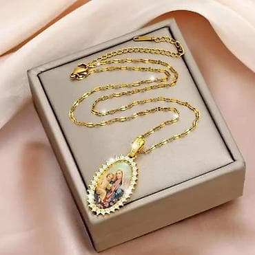 tabakera za duvan: Lančići sa verskim privescima – više modela - Materijal: nerđajući — 9