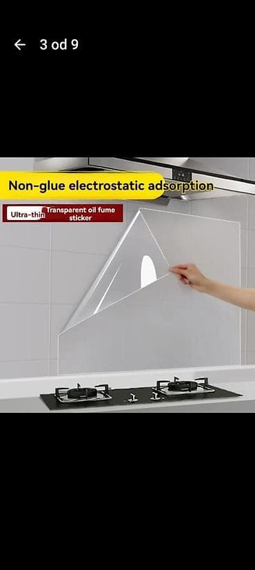 Daske za peglanje: Prozirna samolepljiva zaštitna folija za kuhinjske zidove i pločice - — 2