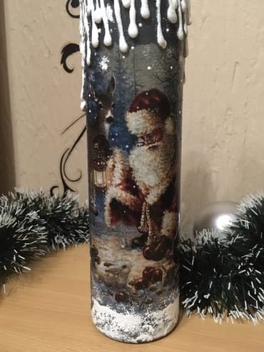 lidl makaze za travu: Dekorativne Novogodisnje flase — 5