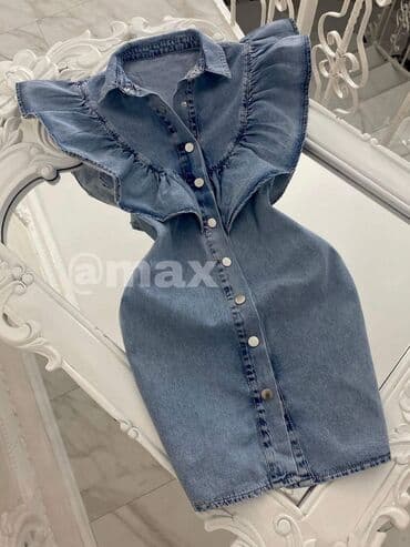 haljine sa slicem: New,,Butterfly Denim’’DressxZara Velicine:S M L 🧿 Model Dostupan Samo — 1
