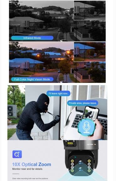 ugradna rerna dimenzije 50 cm: Cena 6500 din WiFi Spoljna Rotirajuća Kamera sa 2 sočiva (nezavisno — 3