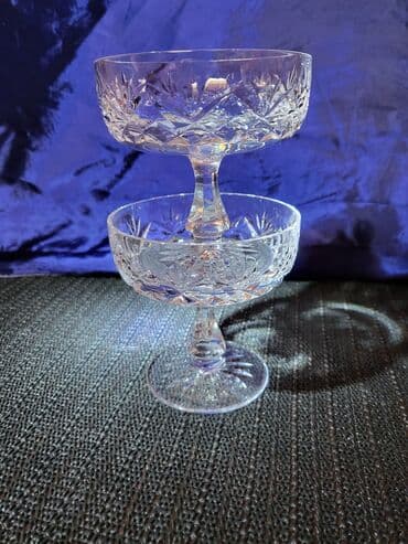case za zestoko pice: Case nove za dvoje,kristal,rucni rad za zestoko pice iz 70ih. Case — 5