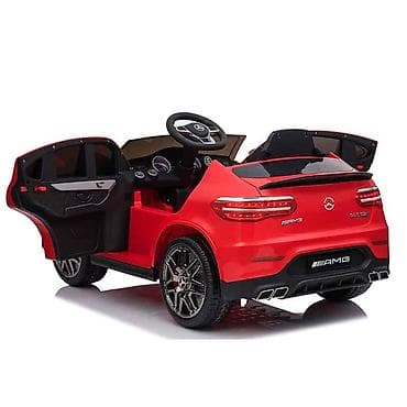 Children's Electric Cars: Džip Mercedes‑Benz AMG GLC 63S Coupé – crveni (licencirani dečiji — 6