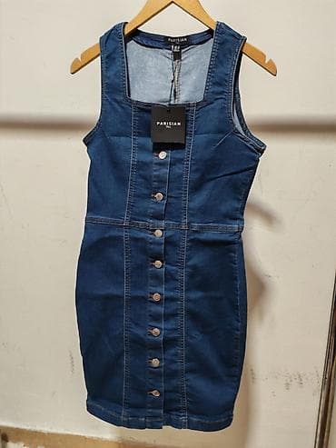 boss torbice: Nova kvalitetna haljina sa etiketom. Teksas sa elastinom. Veličina — 3