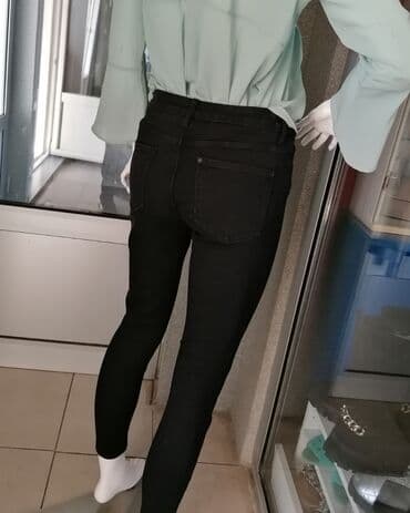 Crne farmerice visok struk Sa puno elastina SUPER MODEL i kvalitet