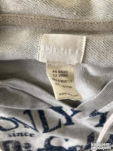 sat sa cirkonima: Original DIESEL duks sa kapuljacom L 100% cotton Ramena 50cm — 2