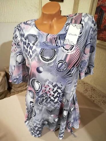 elegantne tunike za punije dame: Nova zenska bluza sa sarom Linsolita. Turska. Odlicna zenska bluza sa — 1
