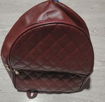 rancevi opposite: Ženski ranac – bordo - Materijal: eko koža sa štepovanom (kvadratnom) — 3