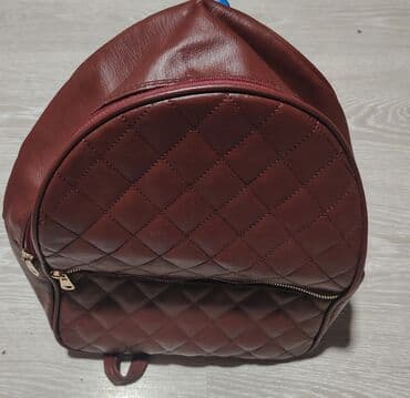 metro rancevi: Ženski ranac u bordo boji, sa štepovanom prednjom stranom (dijamantni — 2